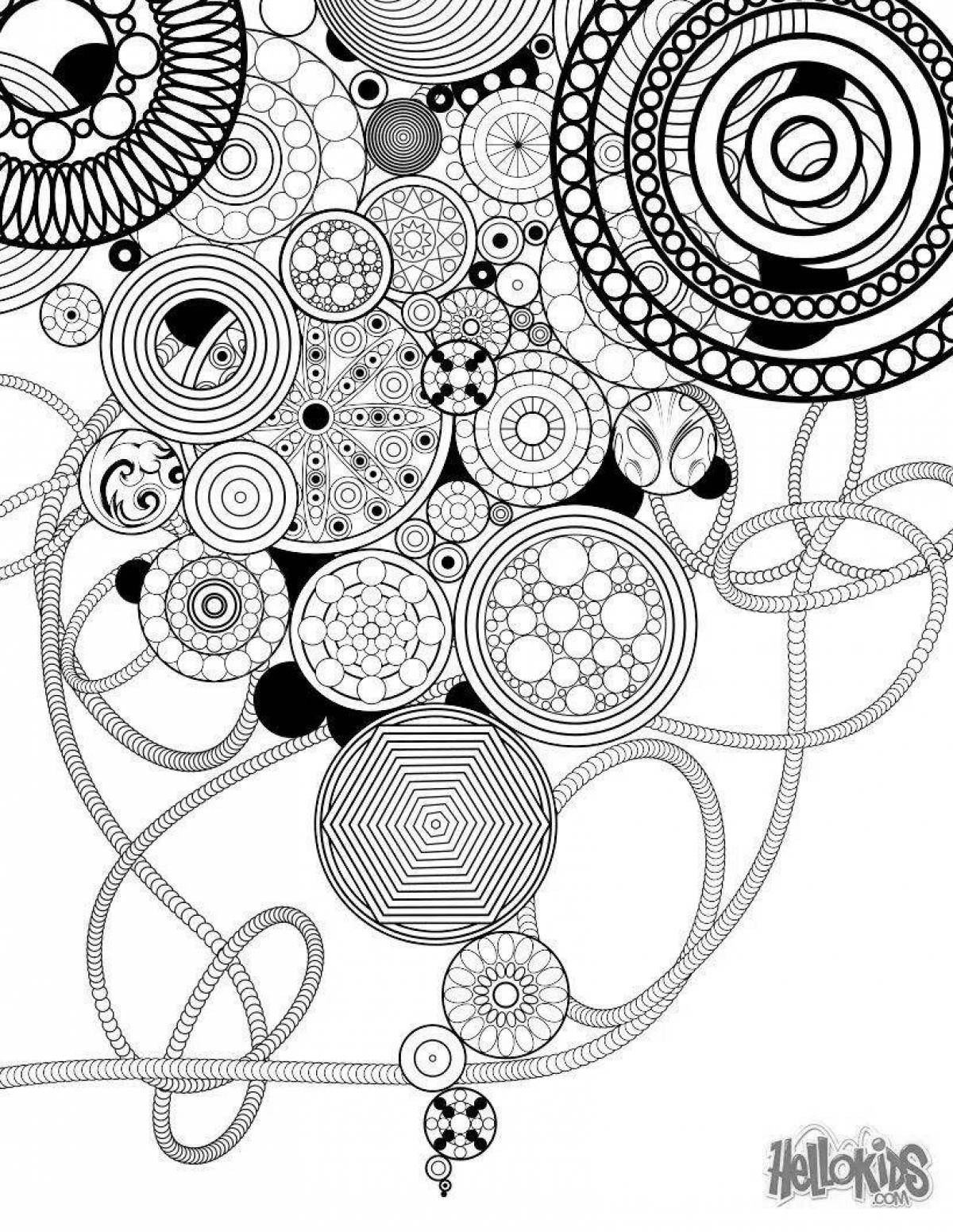 Photo Leonardo's great anti-stress coloring book