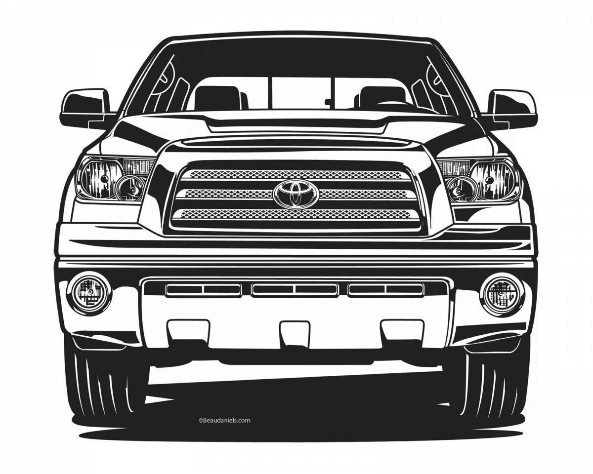 Bright tundra toyota coloring page