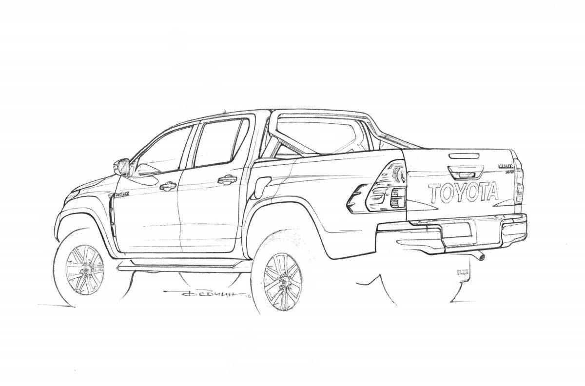 Toyota radiant tundra coloring page