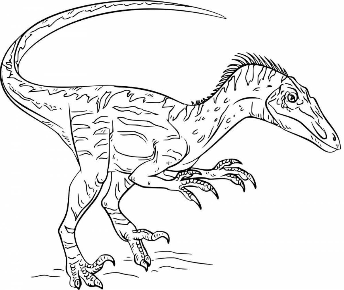 Привлекательная раскраска динозавров аллозавров