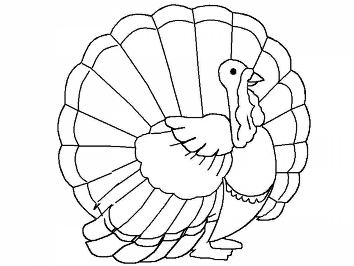 Glamour coloring turkey