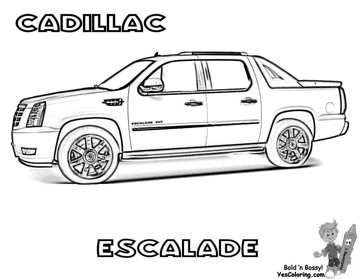 Majestic coloring cadillac escalade