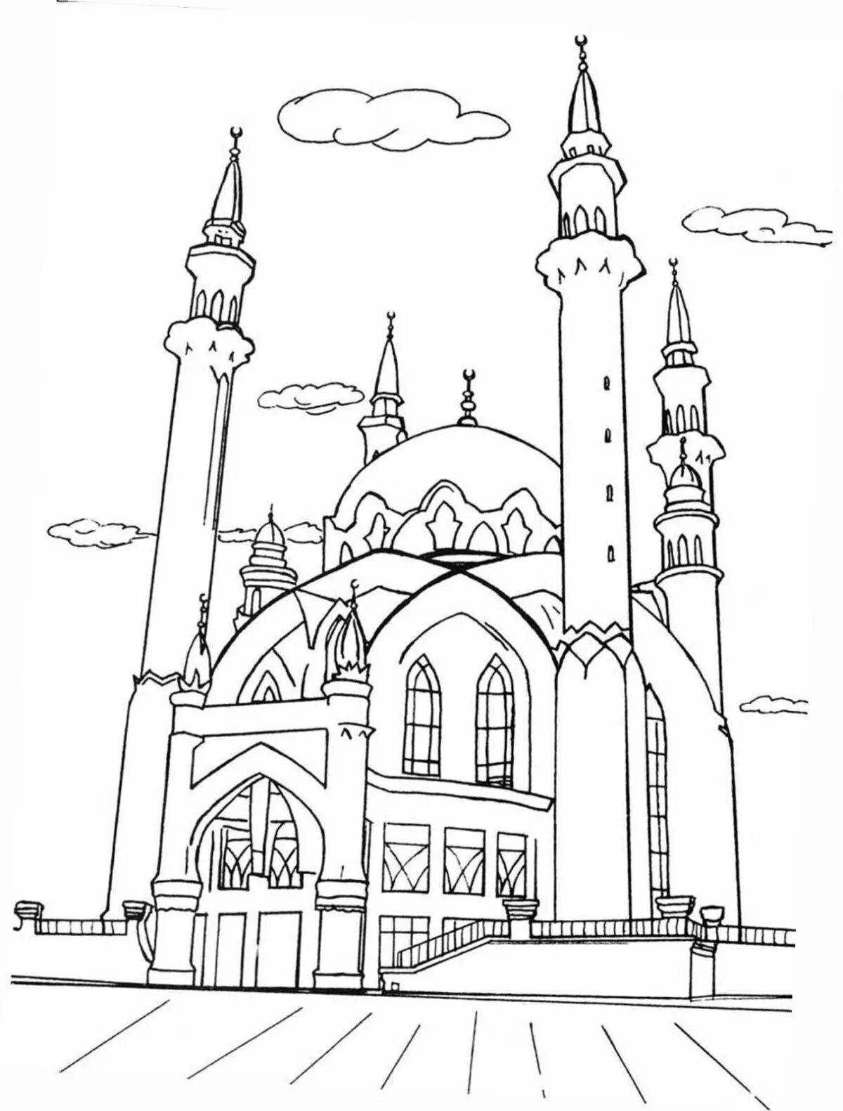 Syuyumbike shining tower coloring page