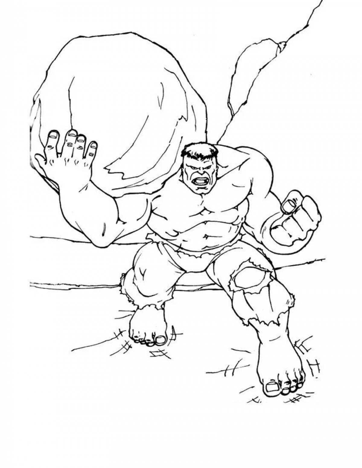 Hulk awesome coloring book