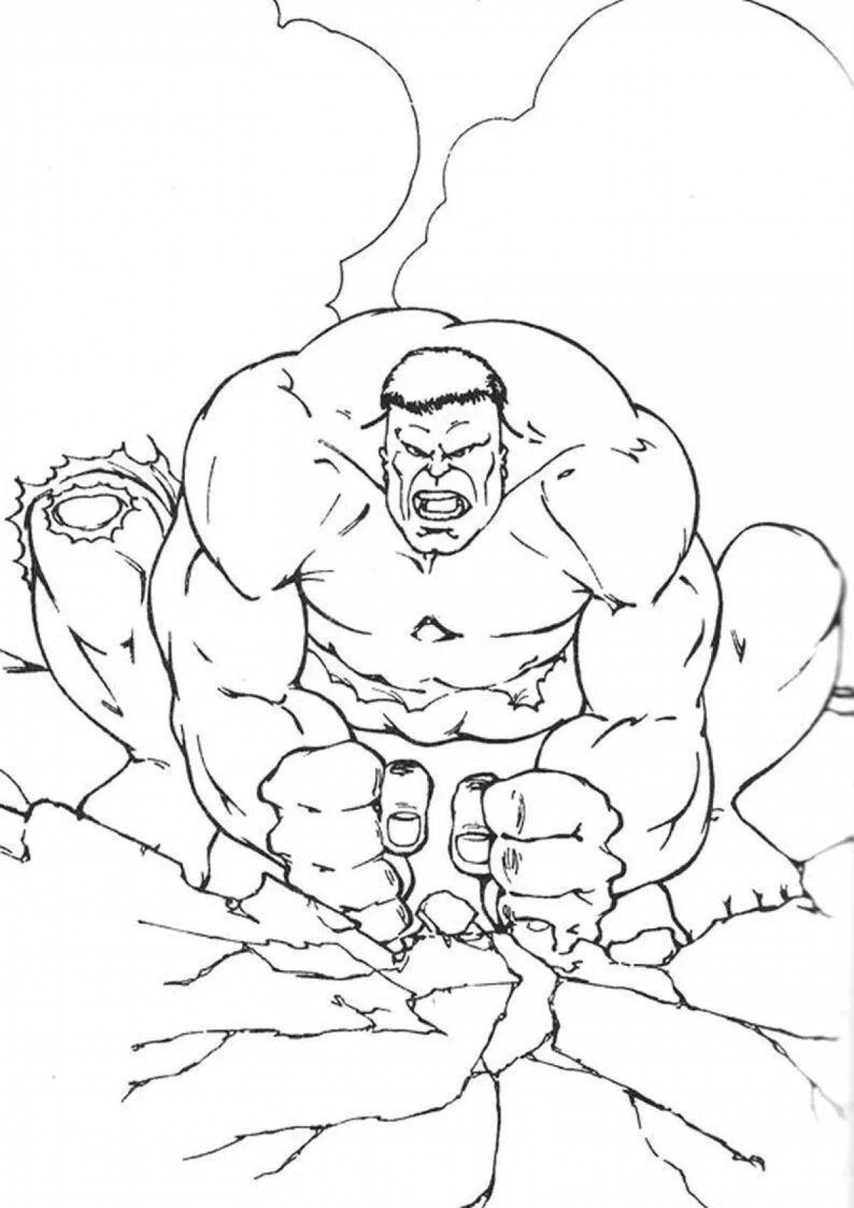 Hulk fairy tale coloring book