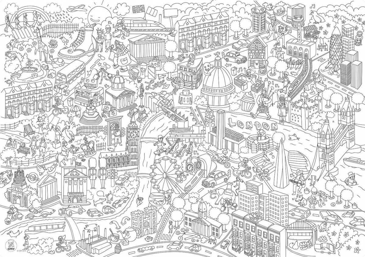 Large coloring pages