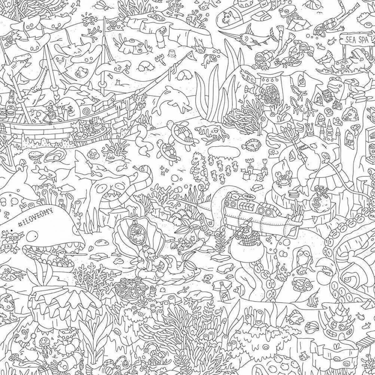 Large coloring book