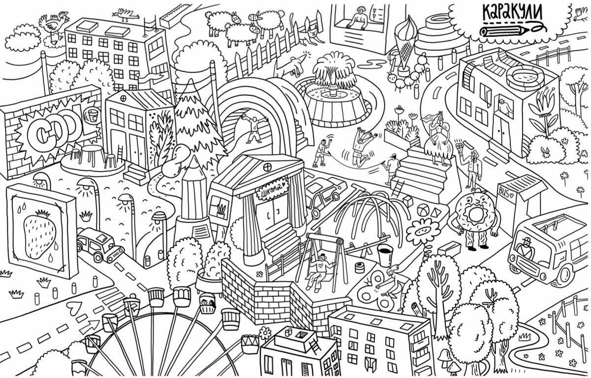 Outstanding large coloring book