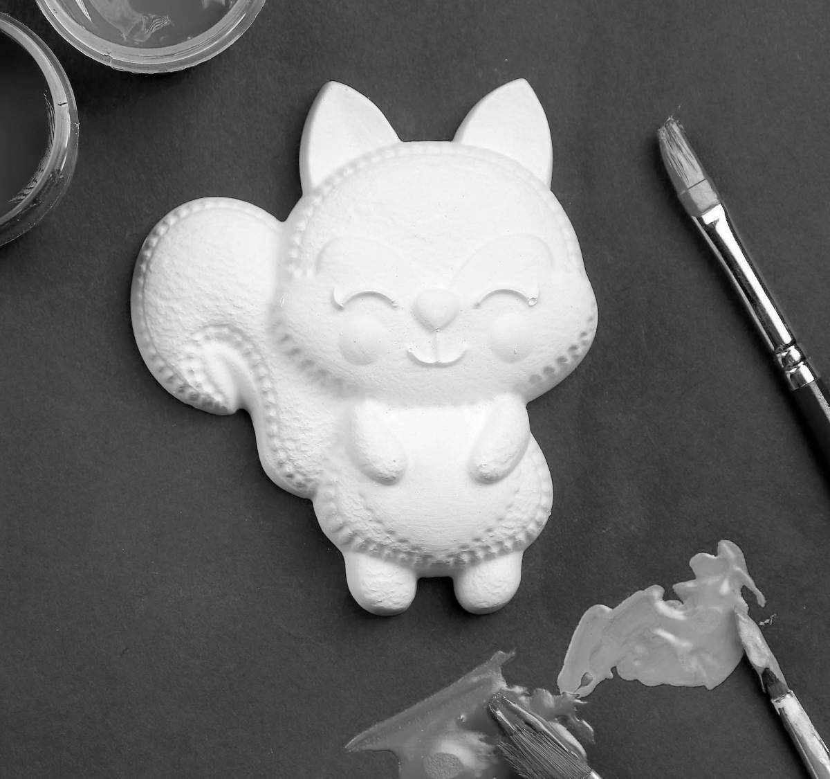 Charming plaster figurines coloring