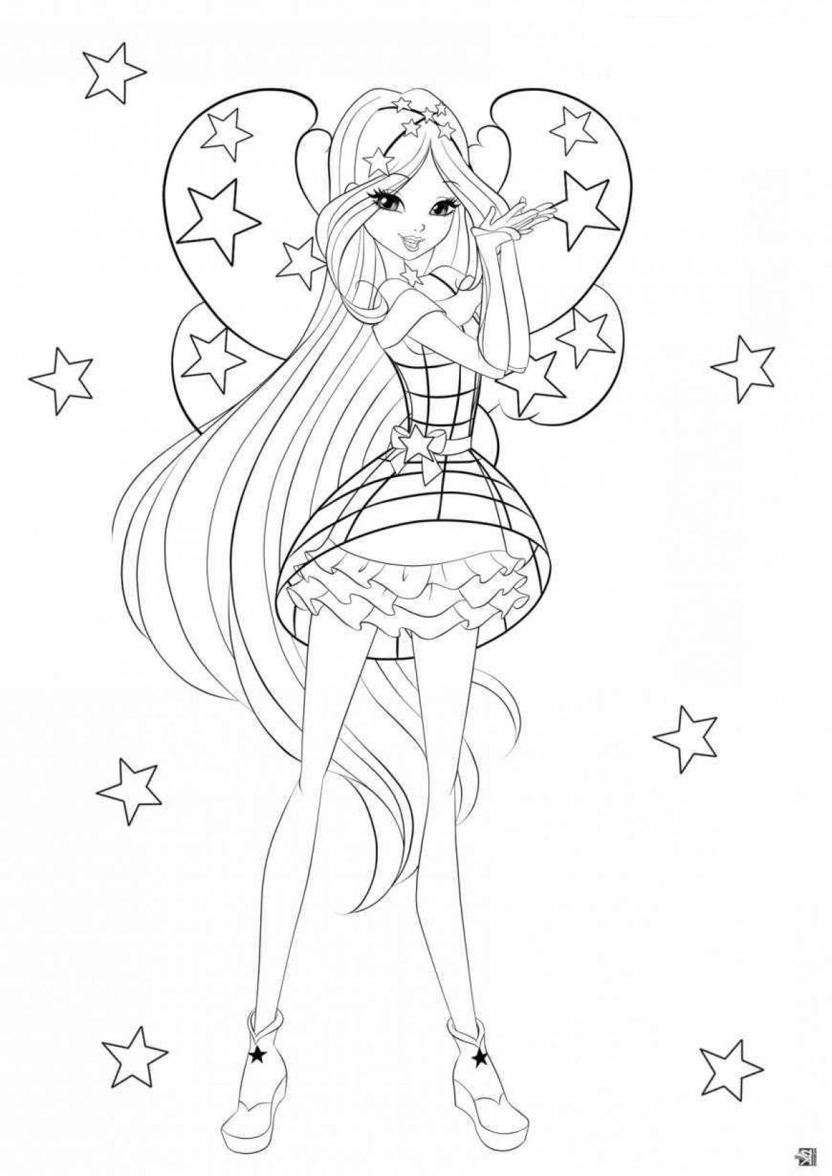 Great winx comics coloring book