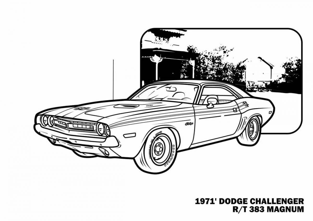 Coloring page charming toretto dominic
