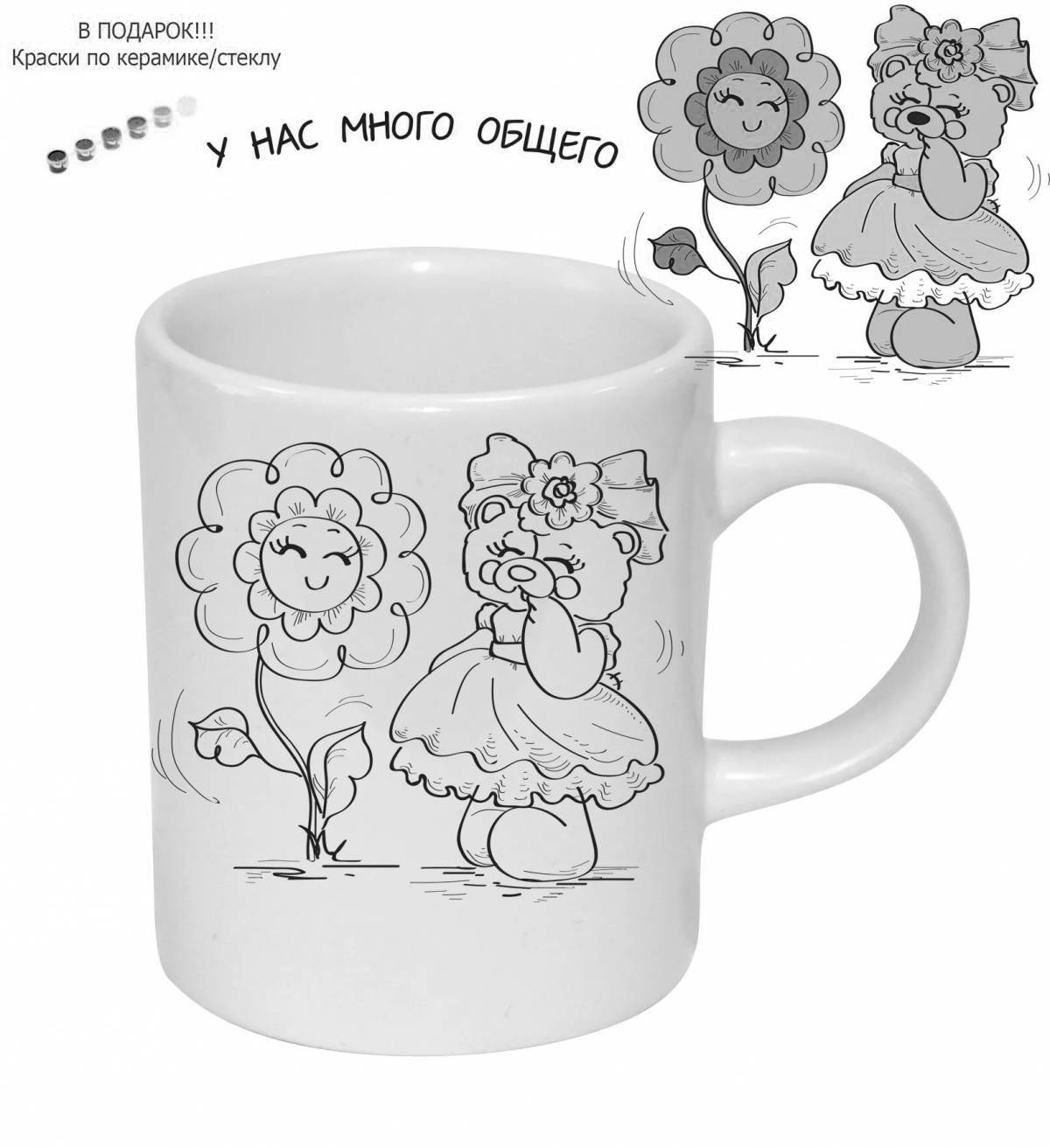 Nice mug coloring guide