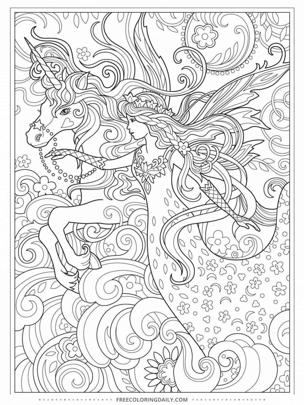 Charming princess coloring book