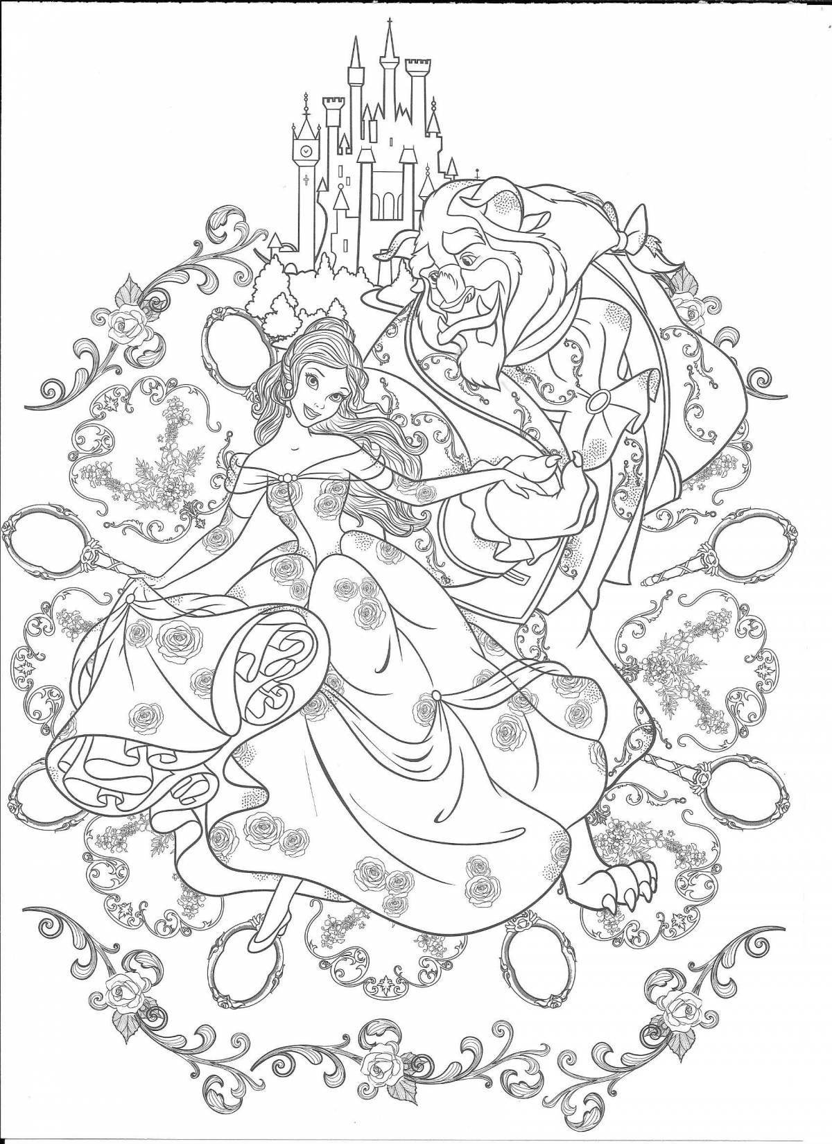 Gorgeous princess coloring book