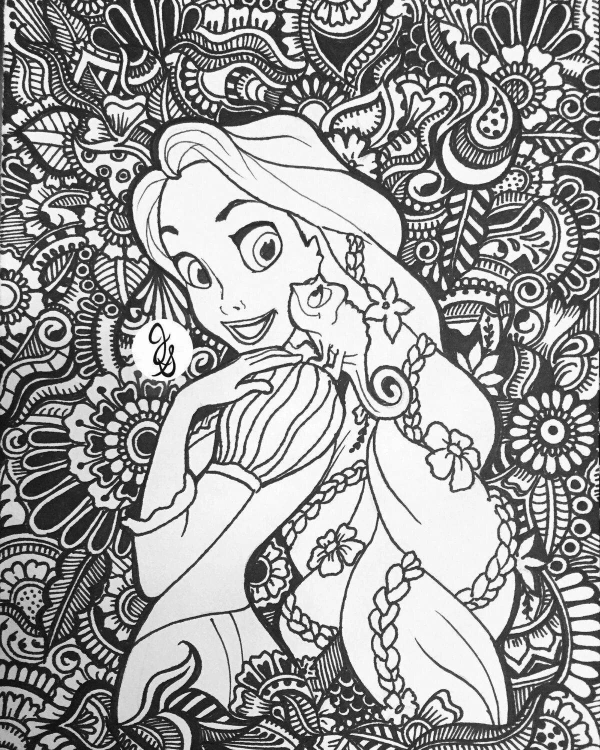 Amazing princess coloring book