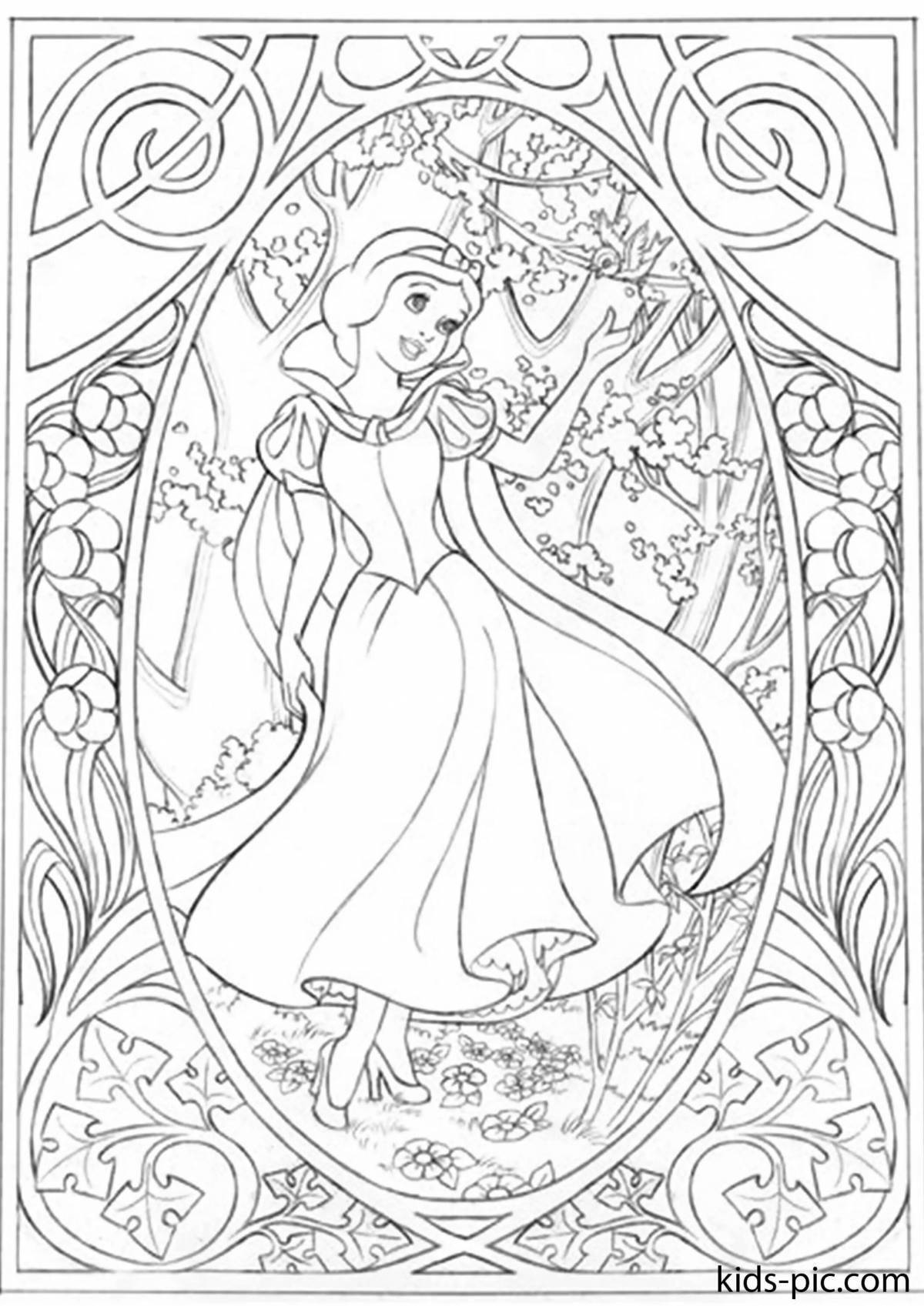 Luxury princess coloring book