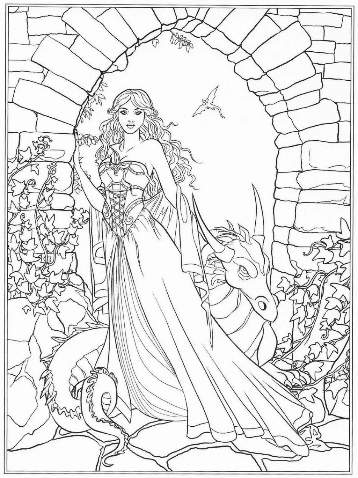Exalted princess coloring book