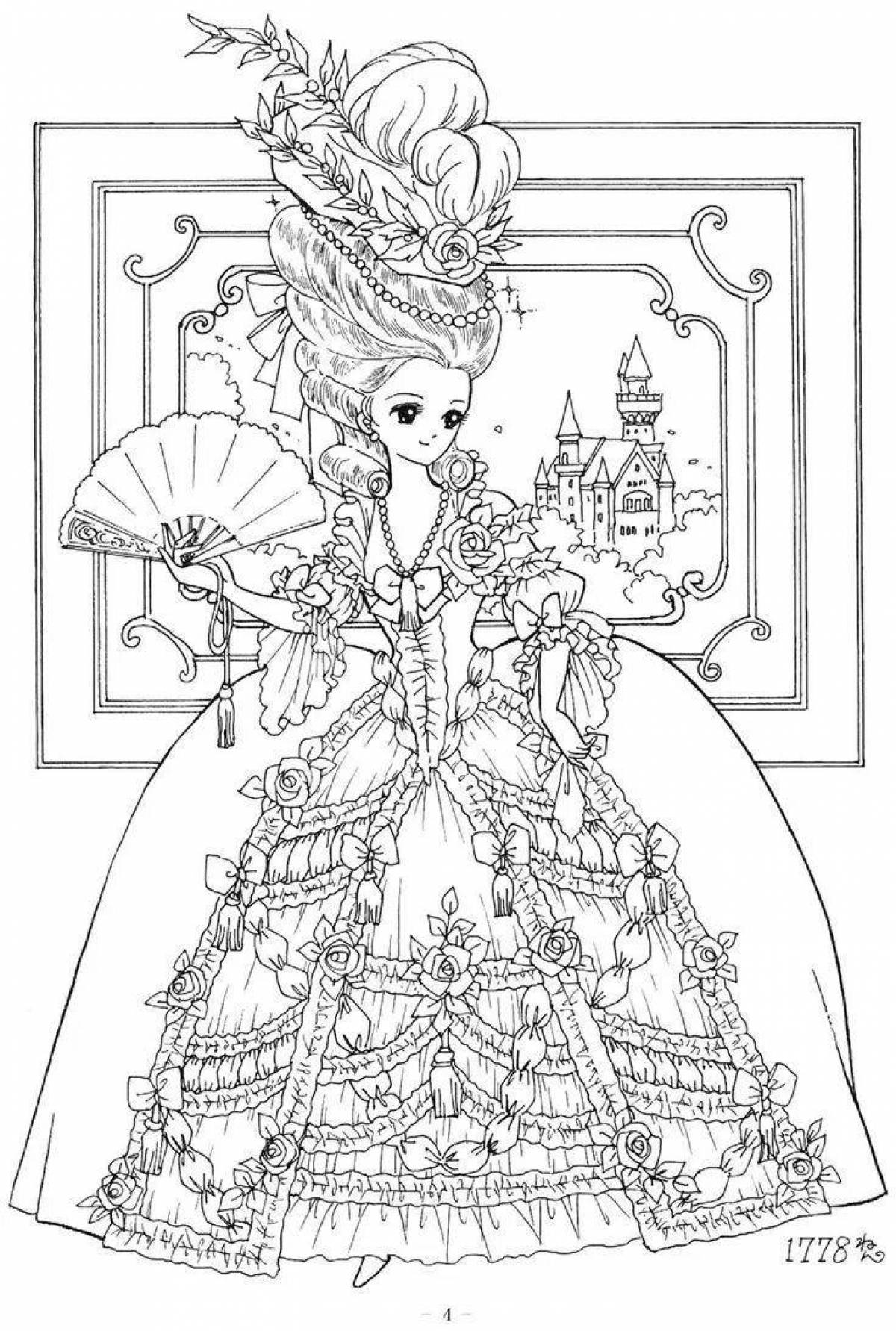 Bright coloring princess