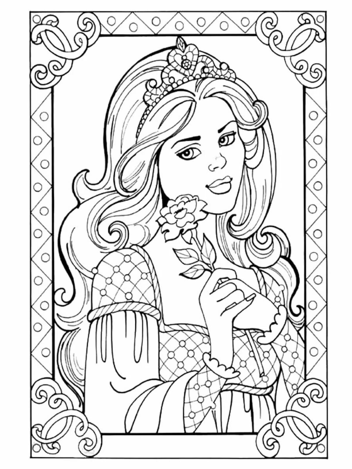 Grand princess coloring book