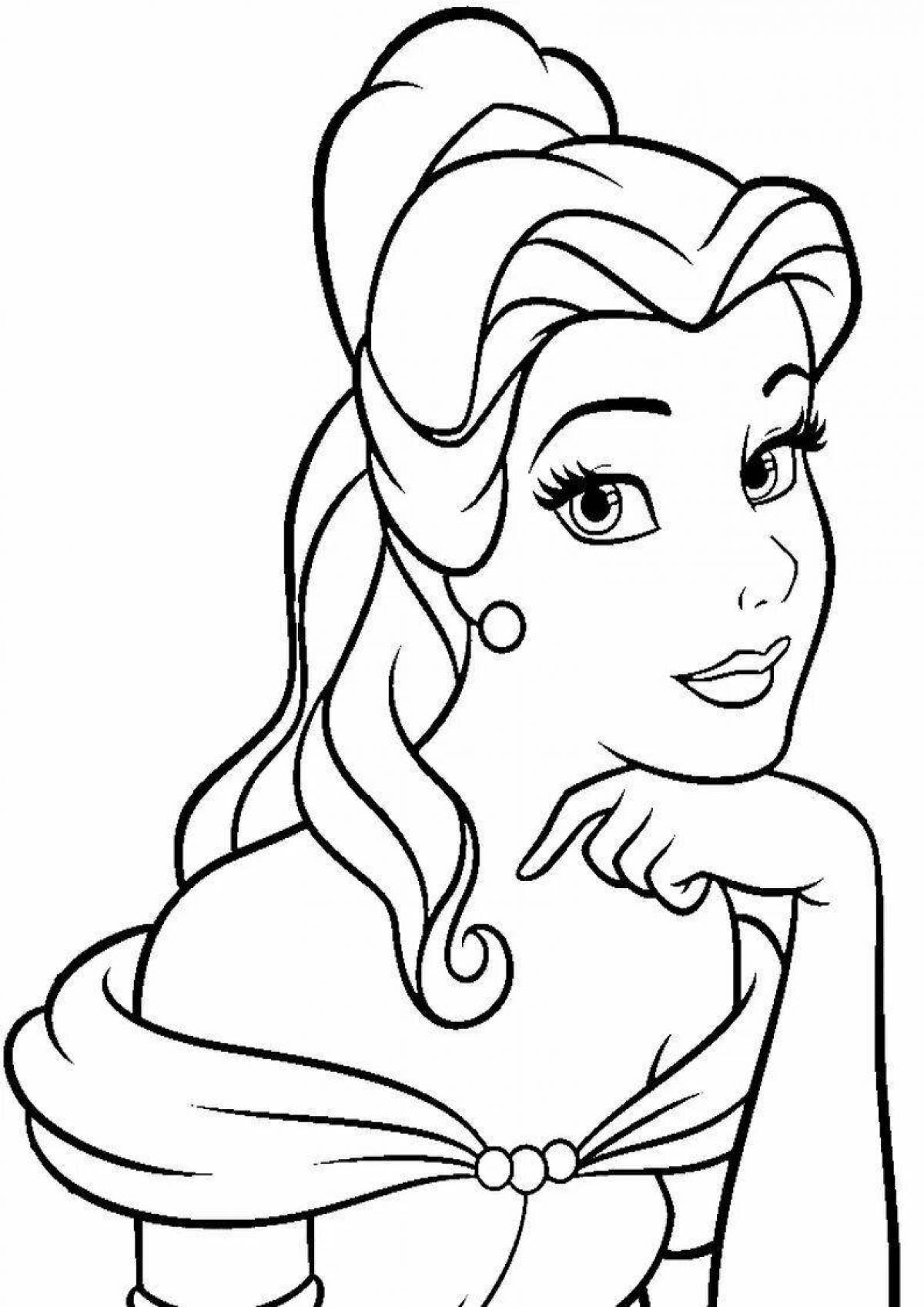 Beautiful princess face painting