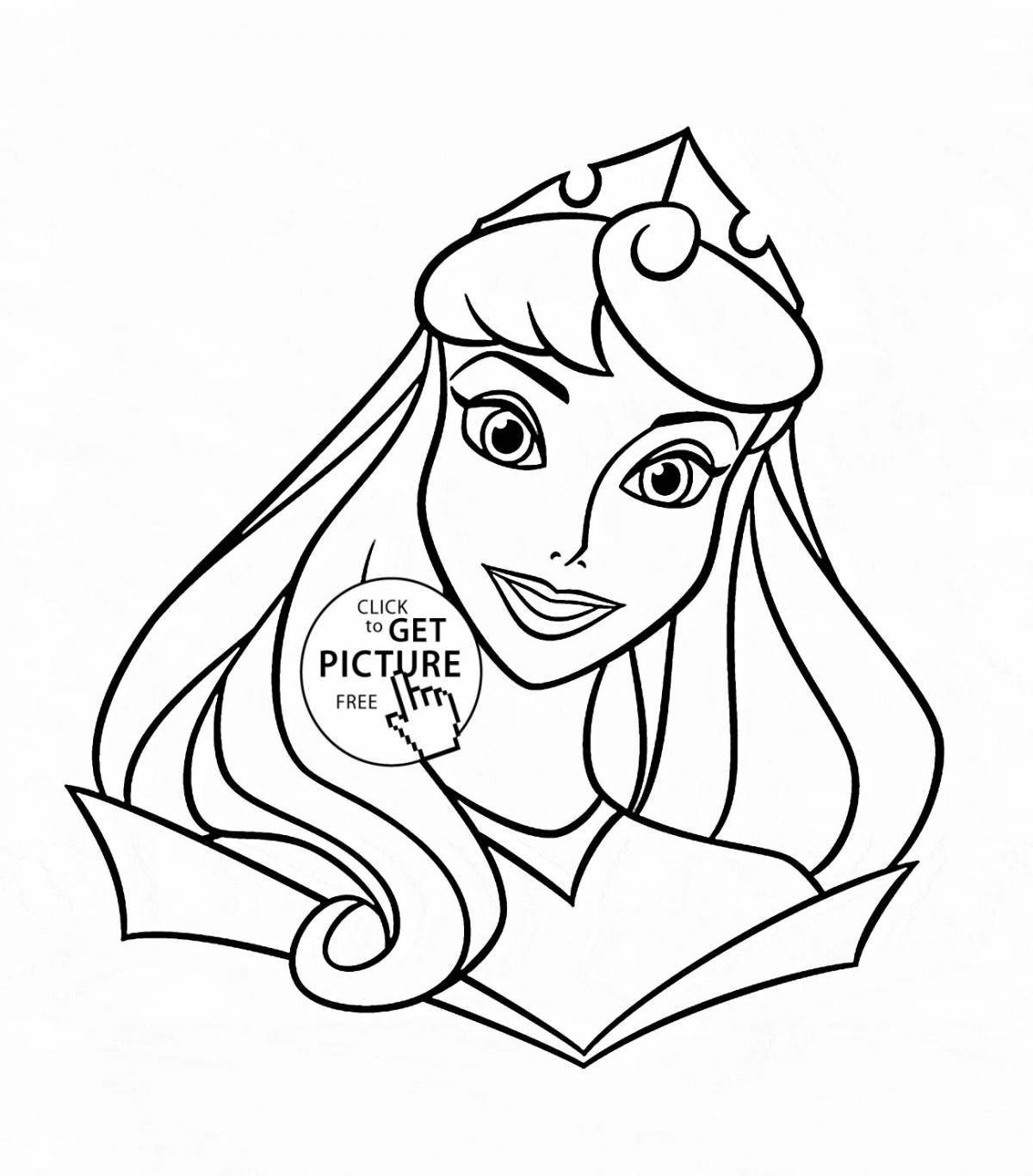 Fine princess face painting