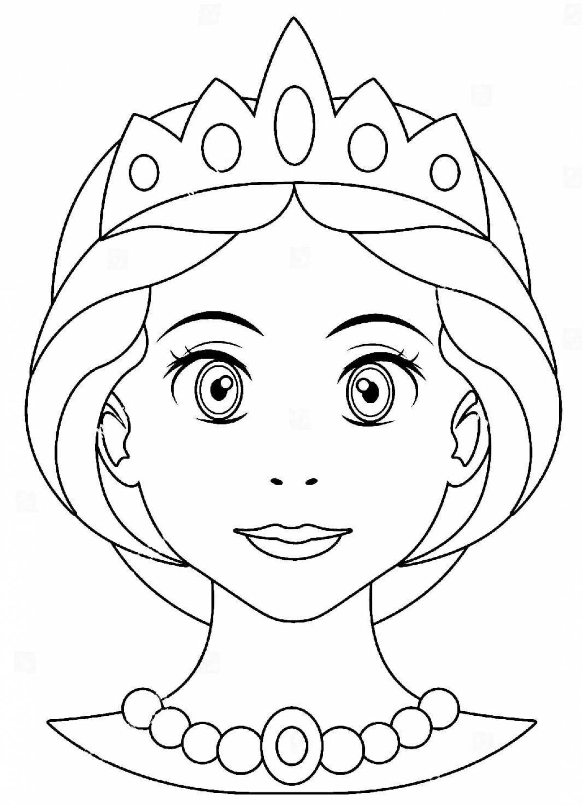 Sparkling princess face painting