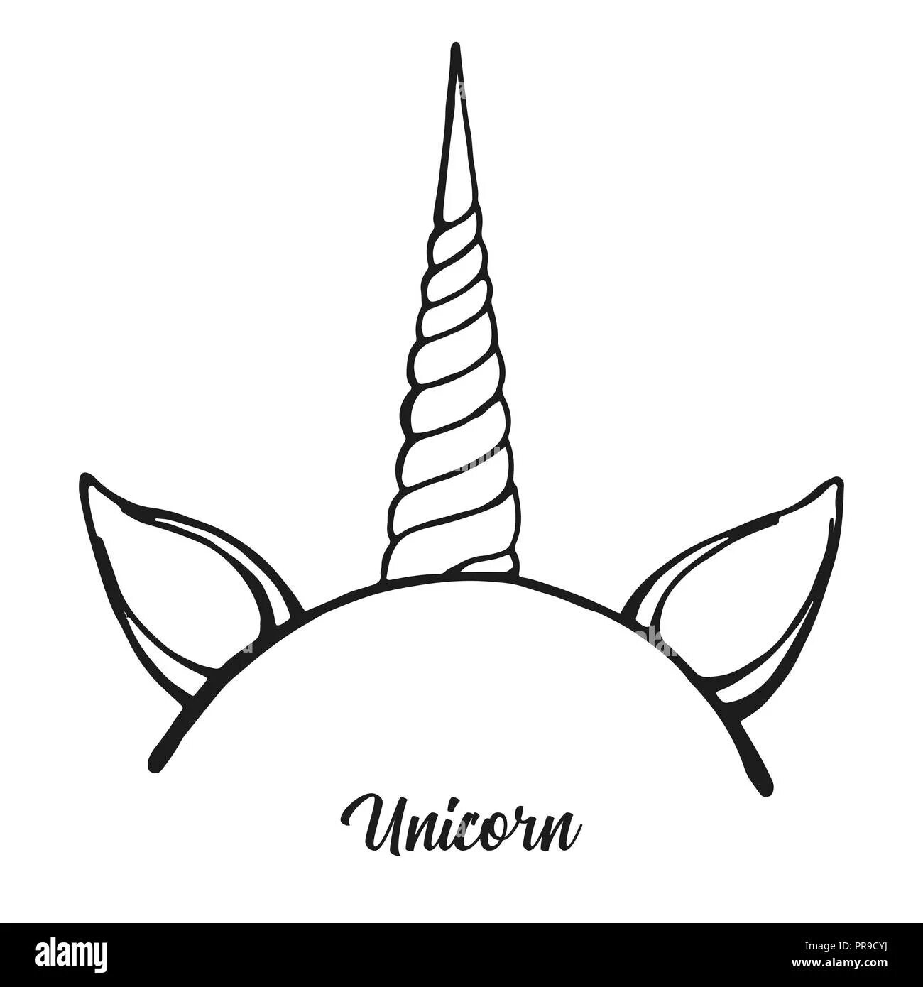 Sublime coloring page unicorn horn