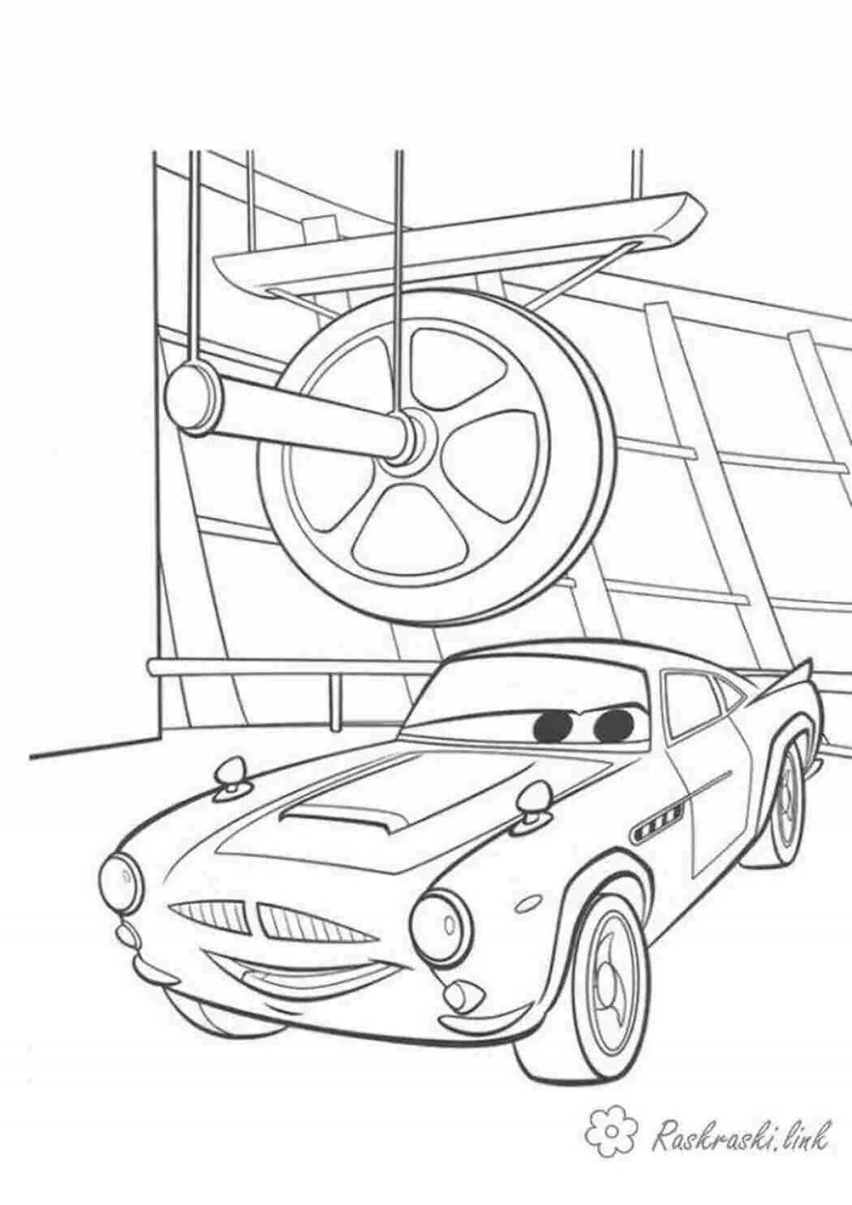 Fabulous Cars 2 Coloring Page