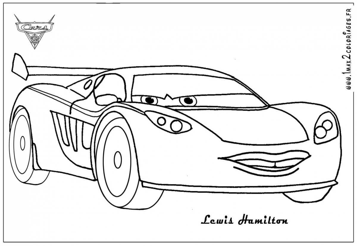 Fine Cars 2 Coloring Page