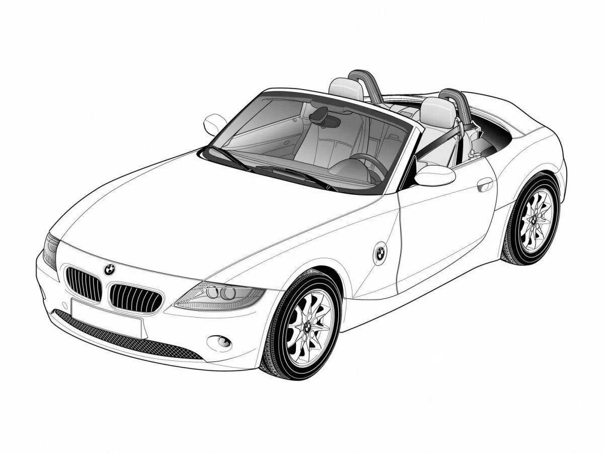 Photo Colouring awesome cabriolet