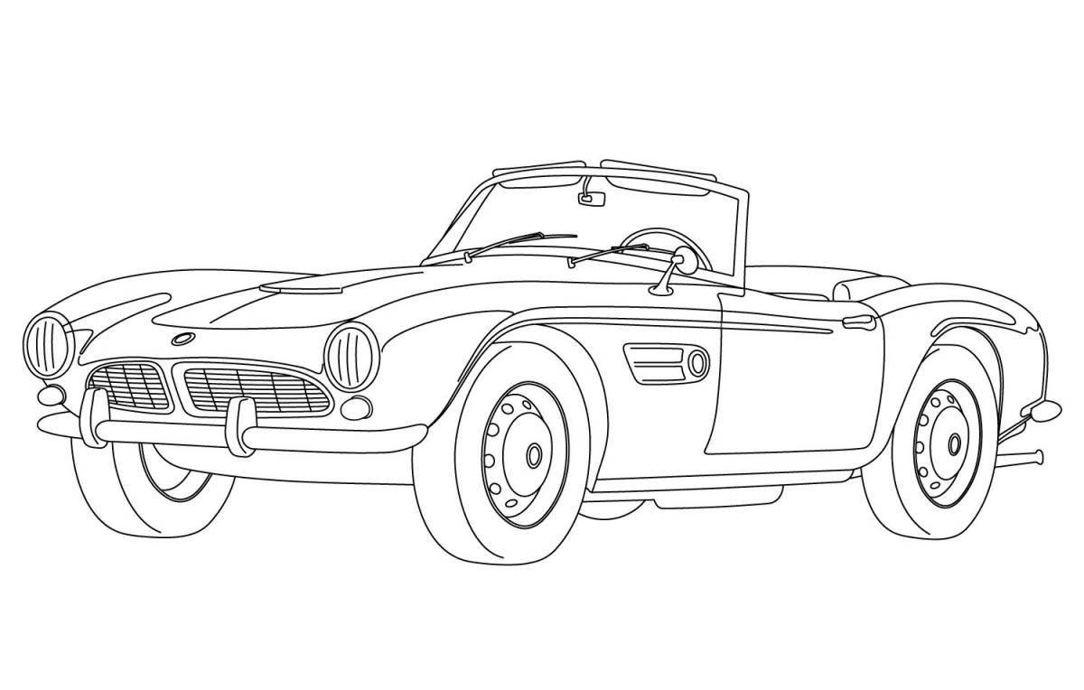 Photo Coloring page elegant cabriolet