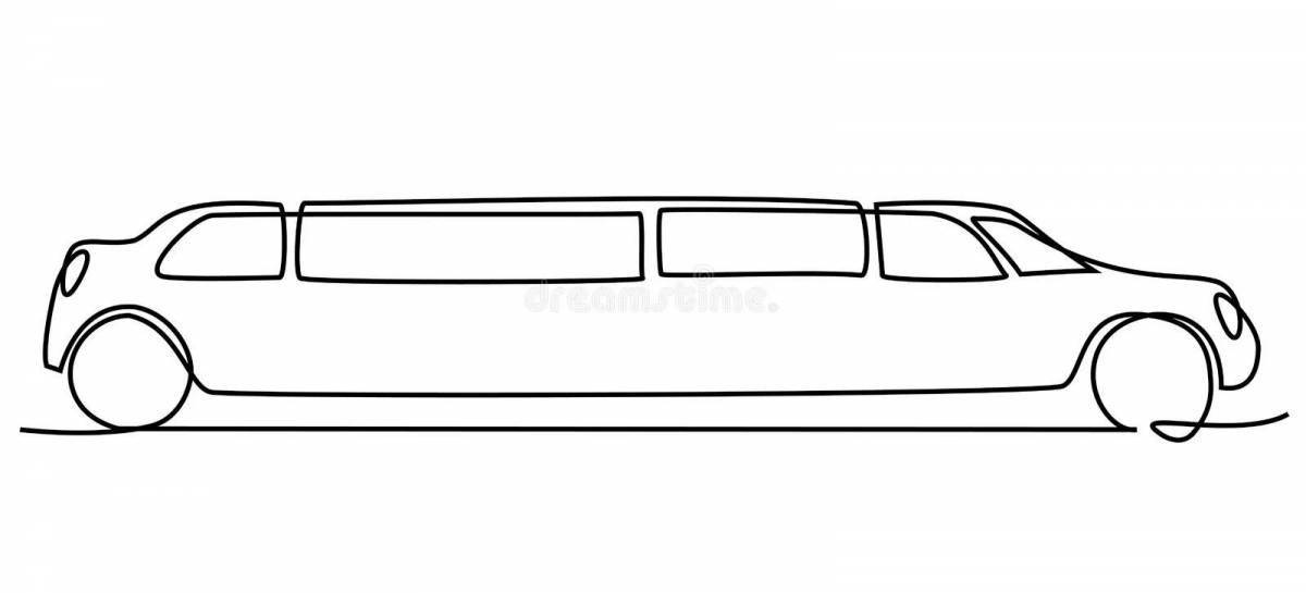 Раскраски из категории Лимузин