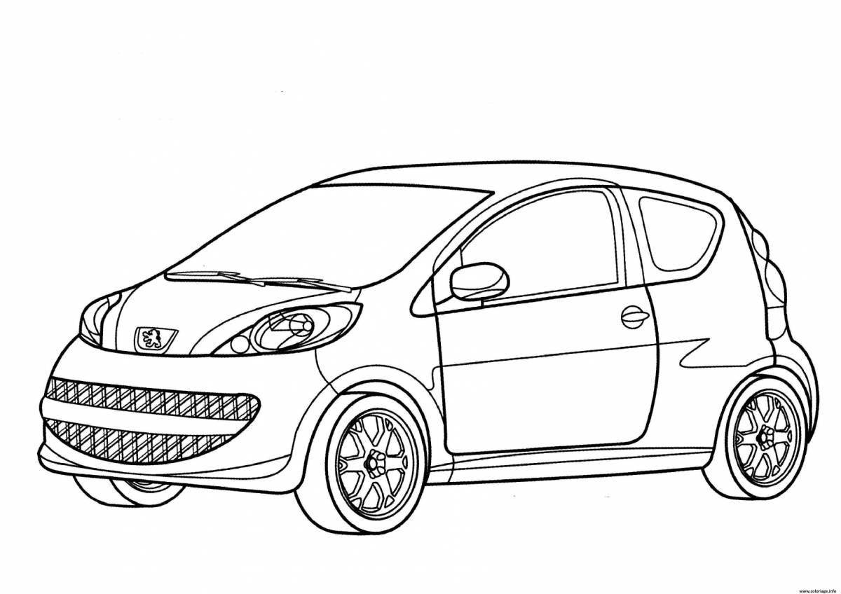 Peugeot coloring page