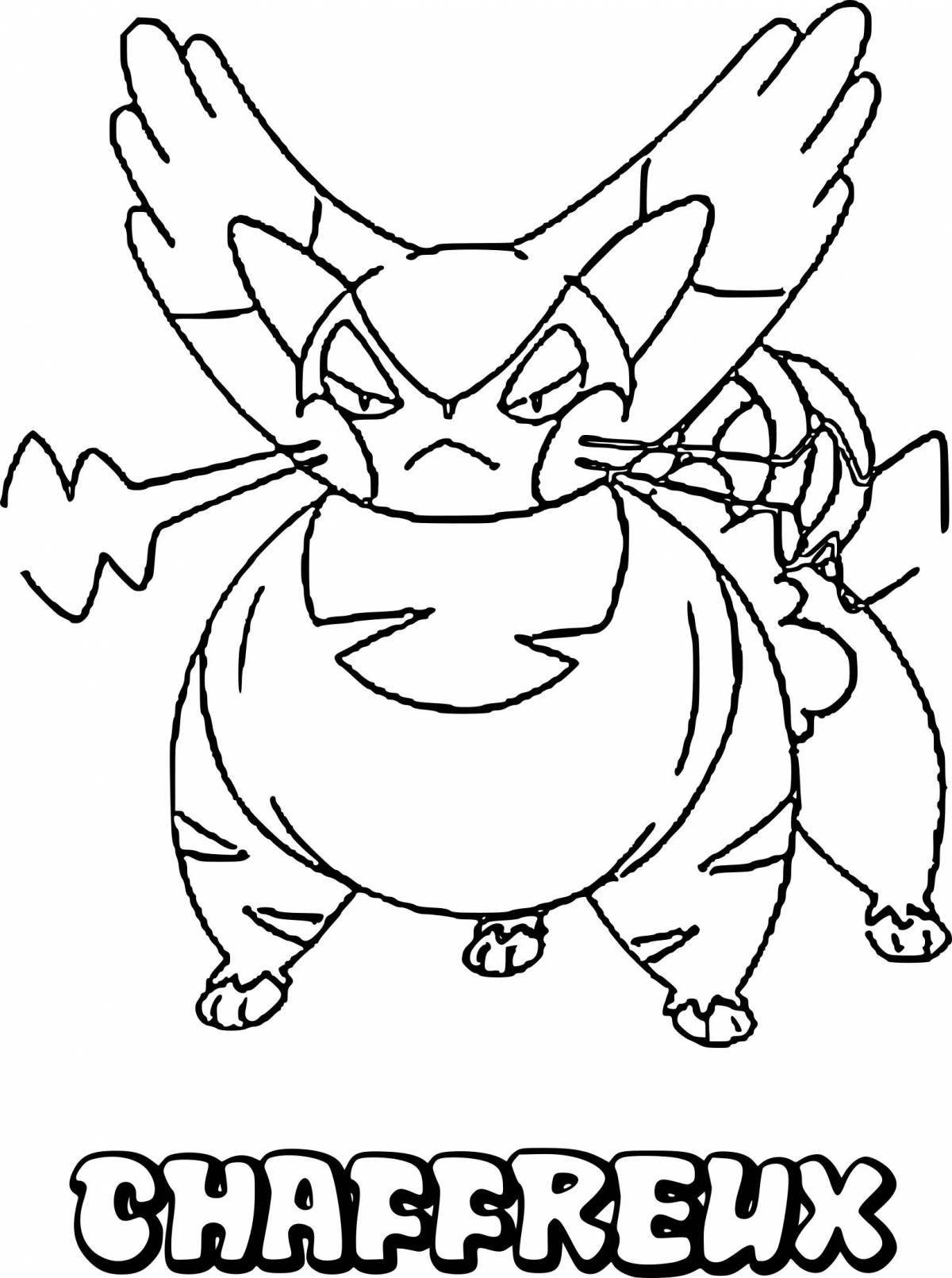 Fancy pokemon coloring pages