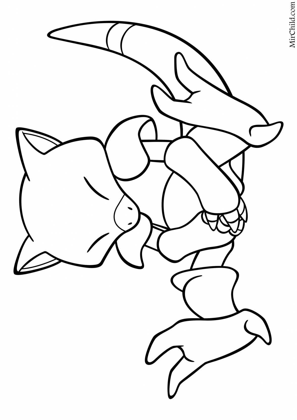 Comic pokemon coloring pages