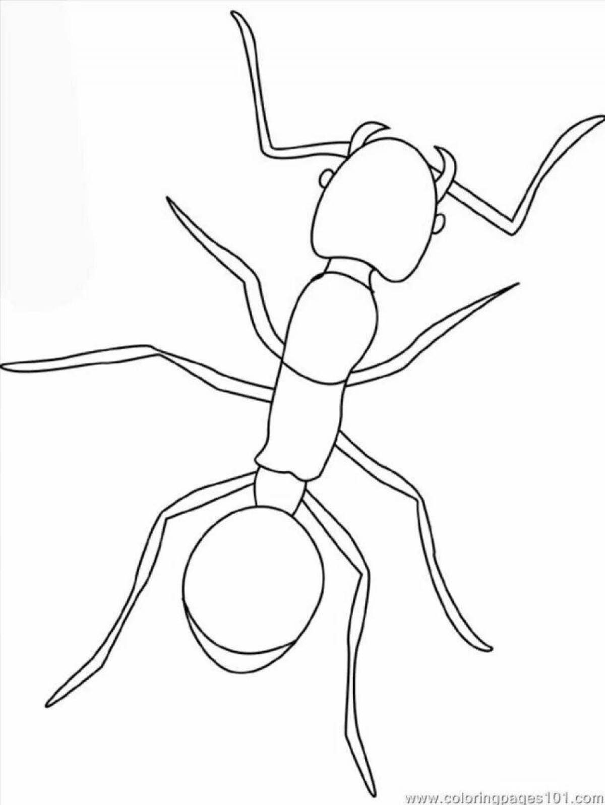 Delightful drawing of an ant