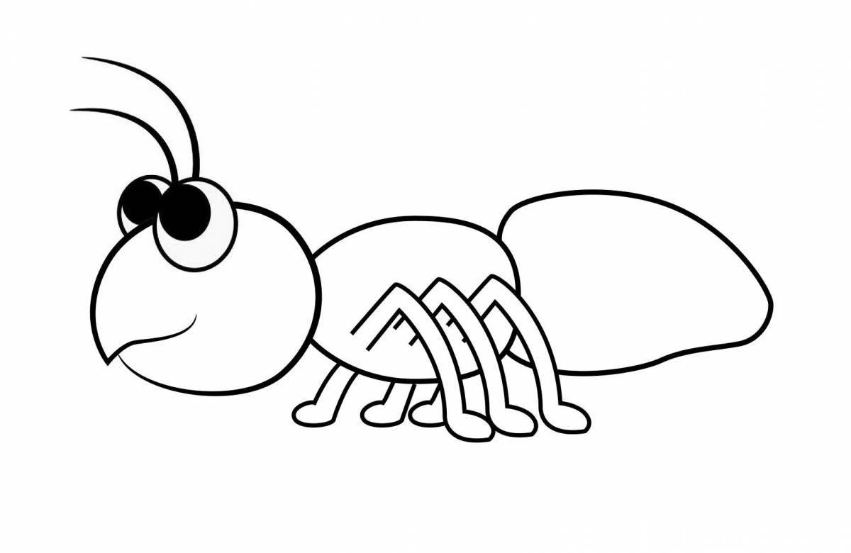 Fancy drawing of an ant
