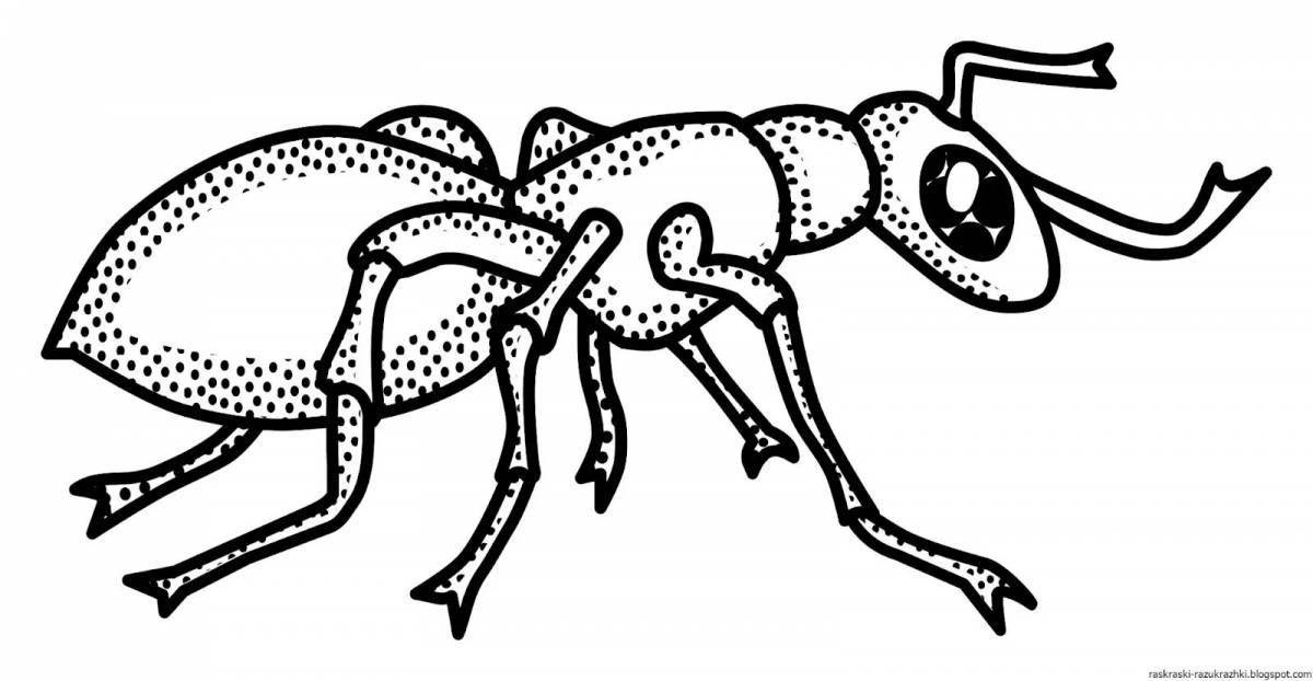 Photo Drawing of a kind ant