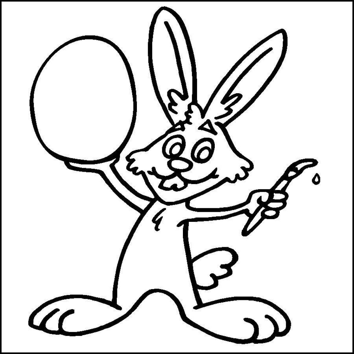 Coloring page adorable roger rabbit