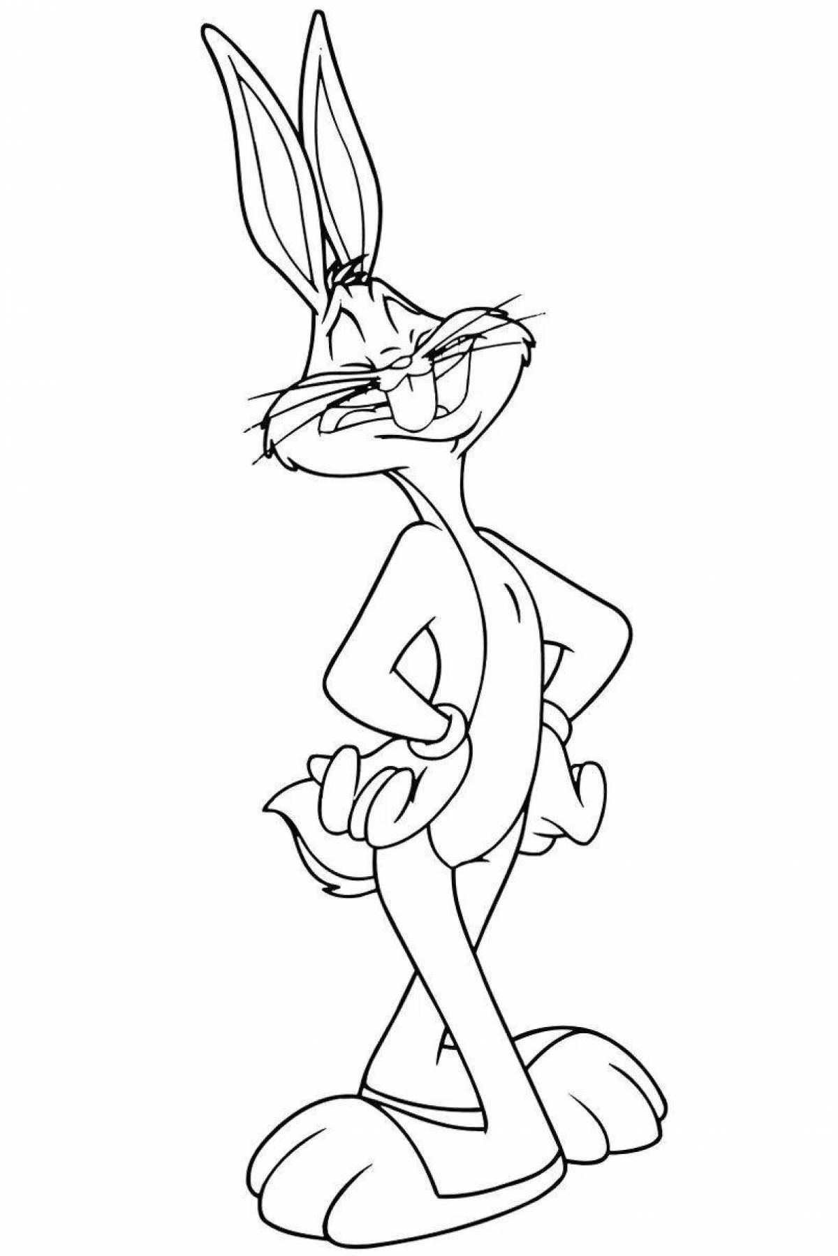 Coloring book magic rabbit roger