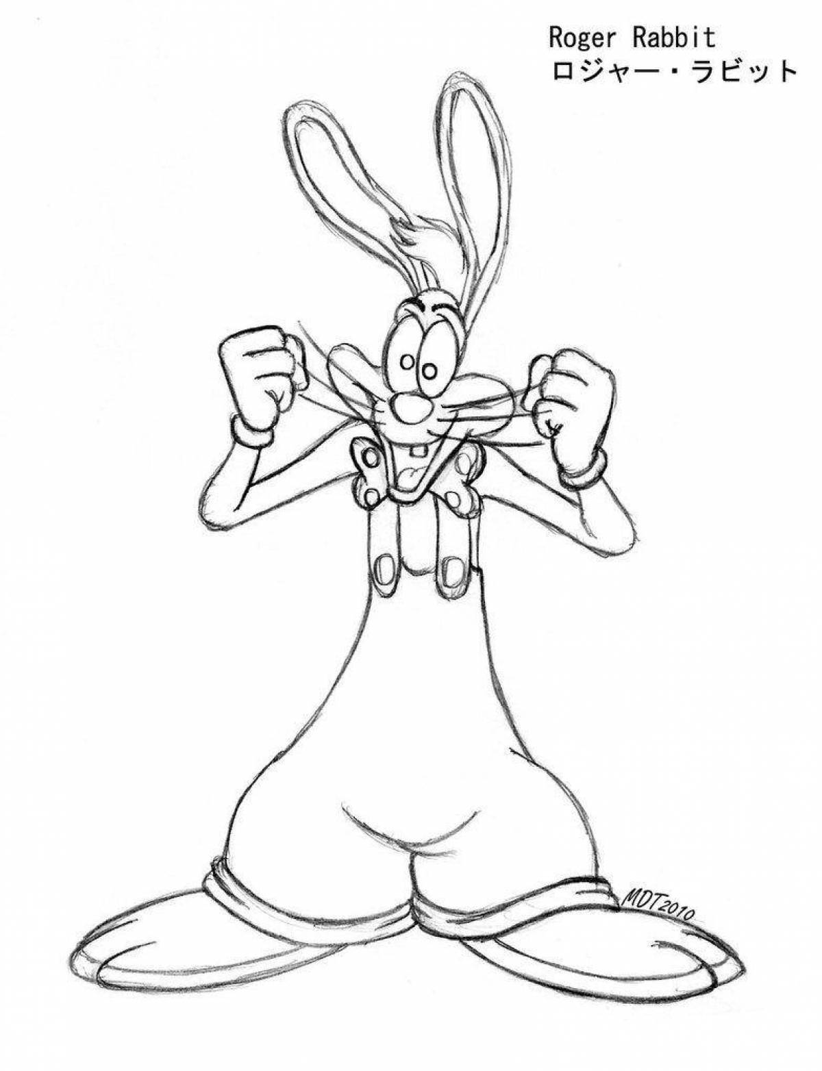 Great roger rabbit coloring book
