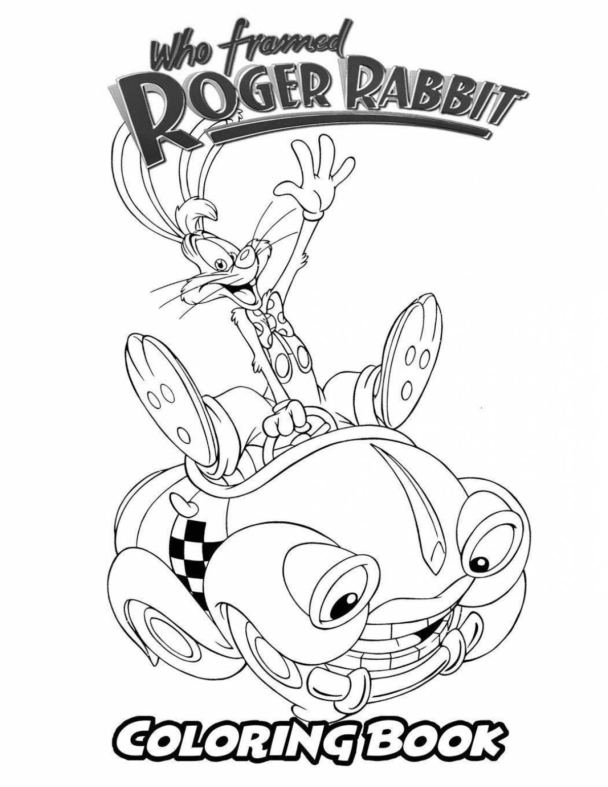 Majestic roger rabbit coloring page