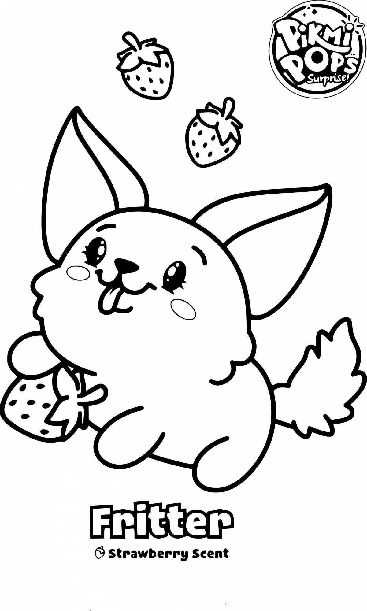 Coloring page funny pikmy pops