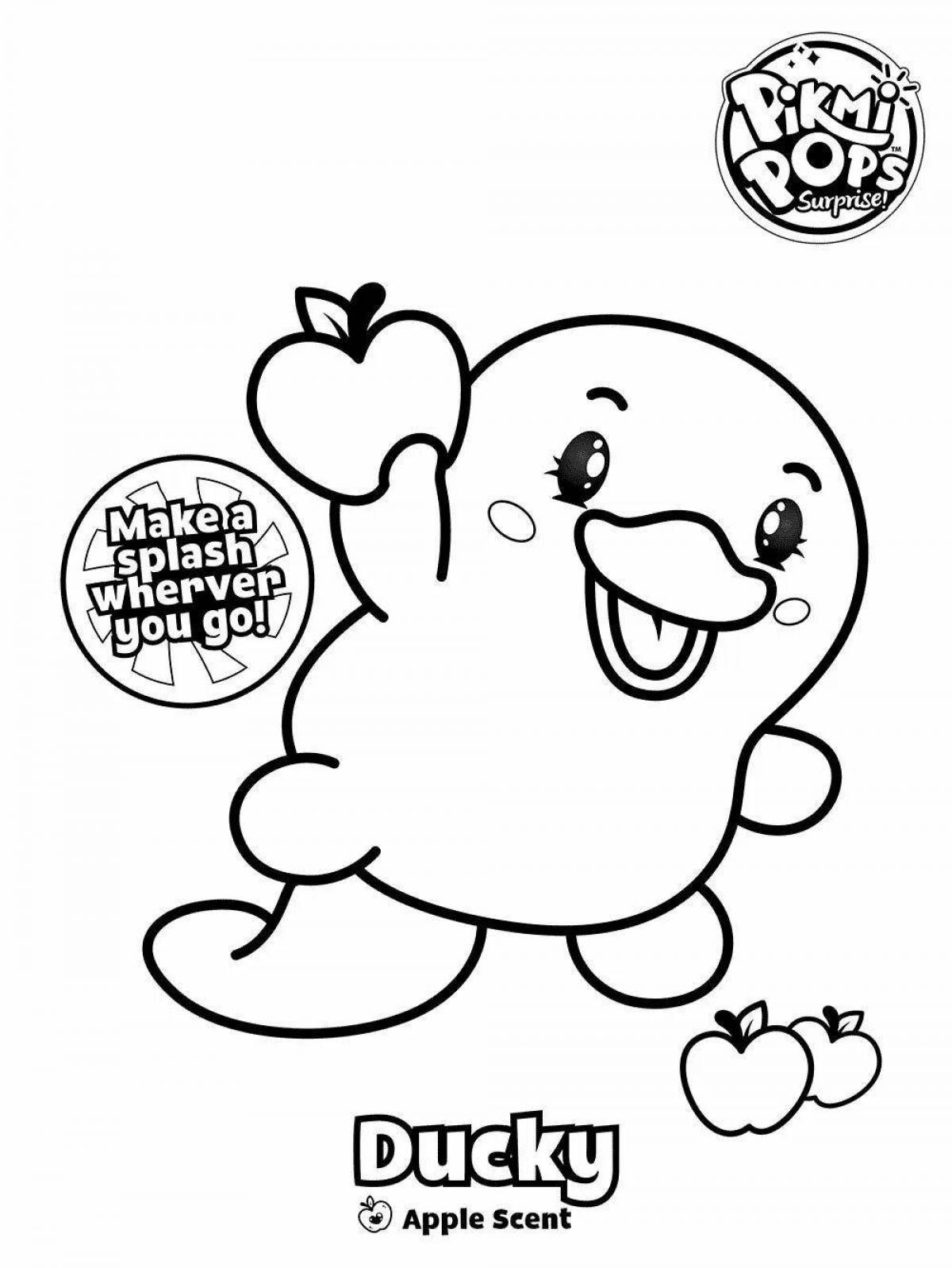 Amazing pikmy pops coloring page