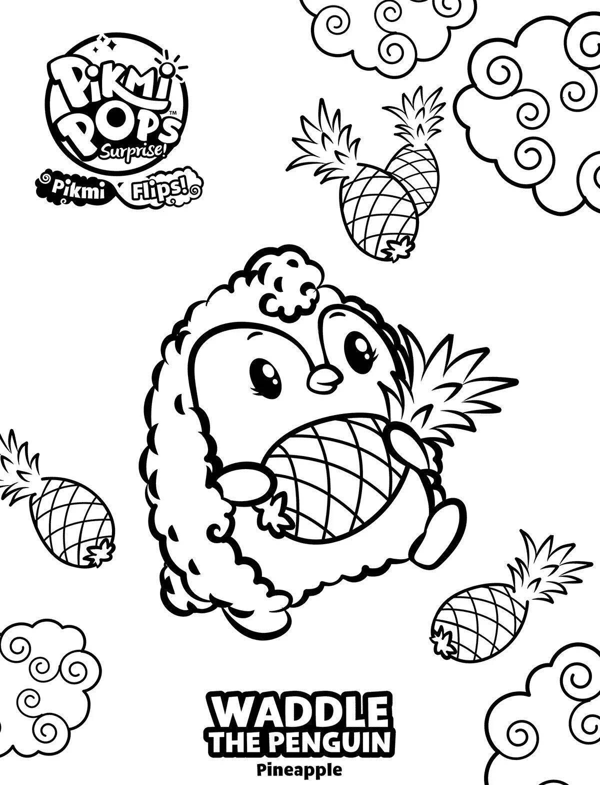 Coloring page nice picky pops