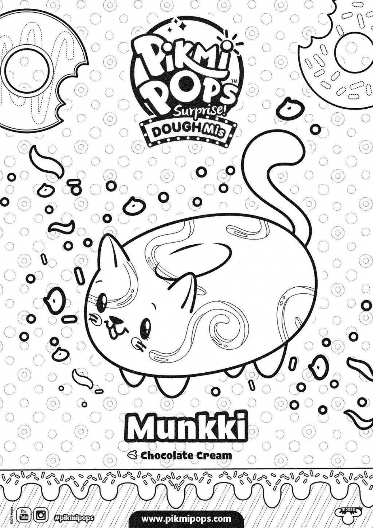 Amazing pikmy pops coloring page