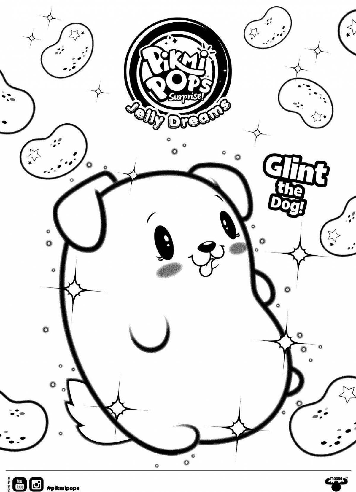 Pikmy pops coloring book