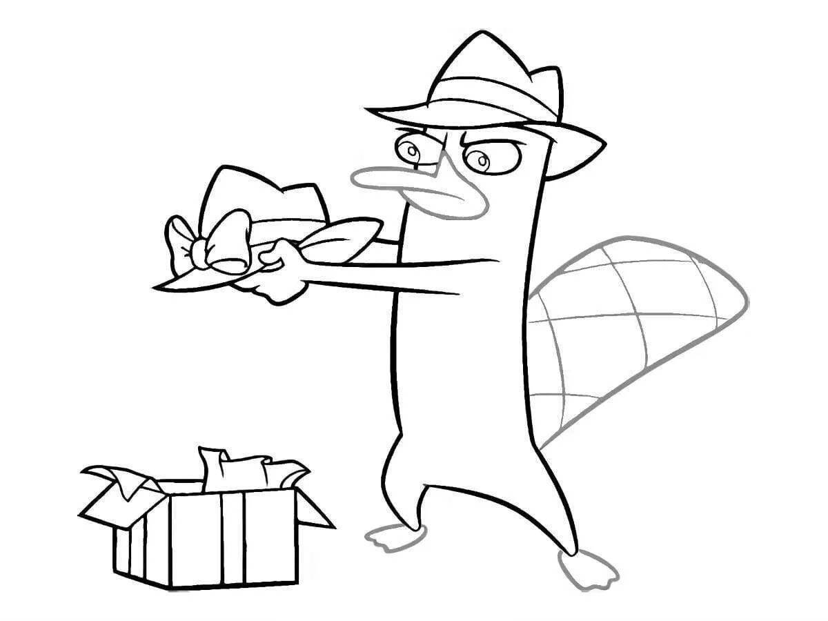 Perry the platypus coloring book