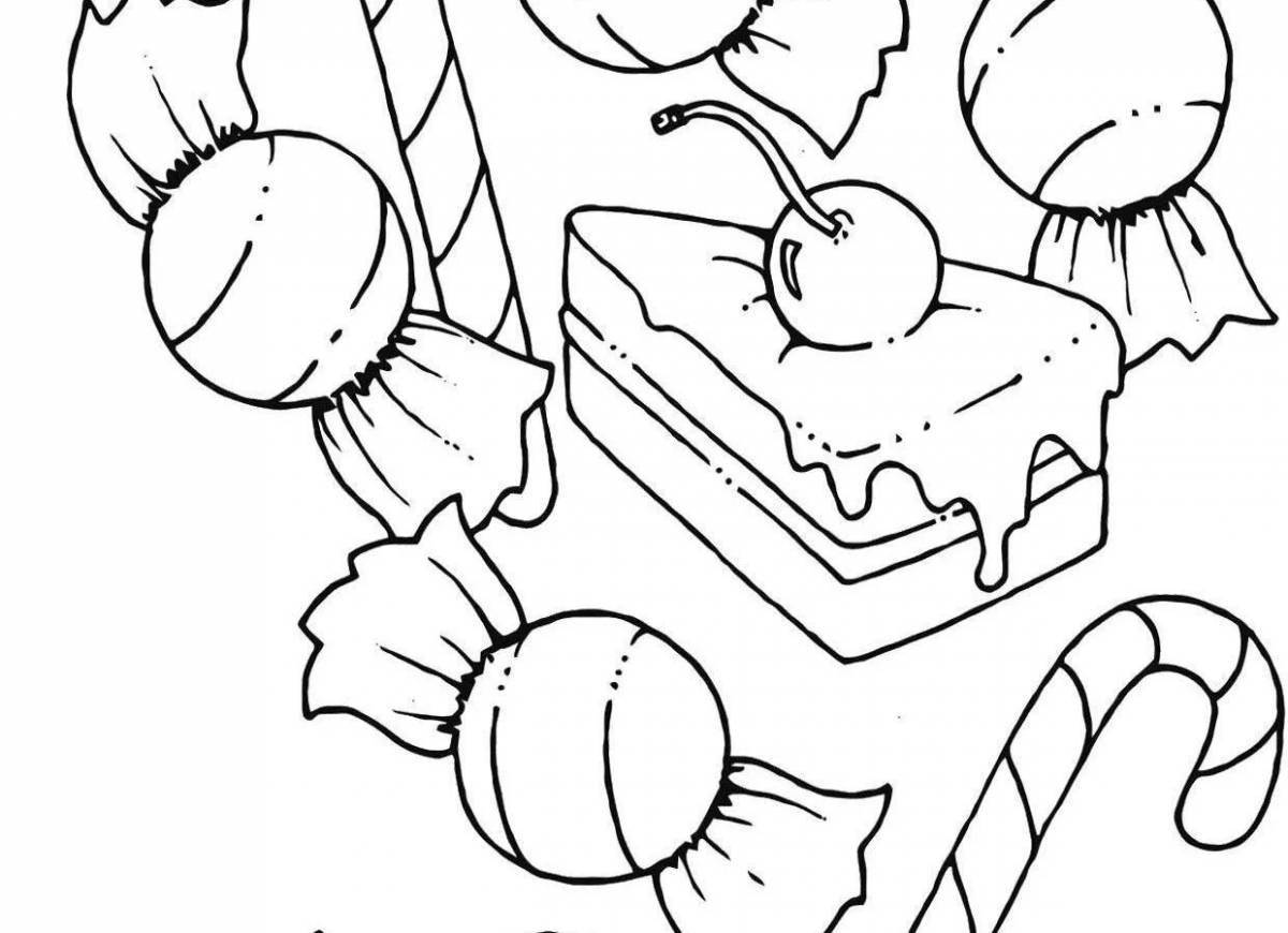 Great candy coloring book