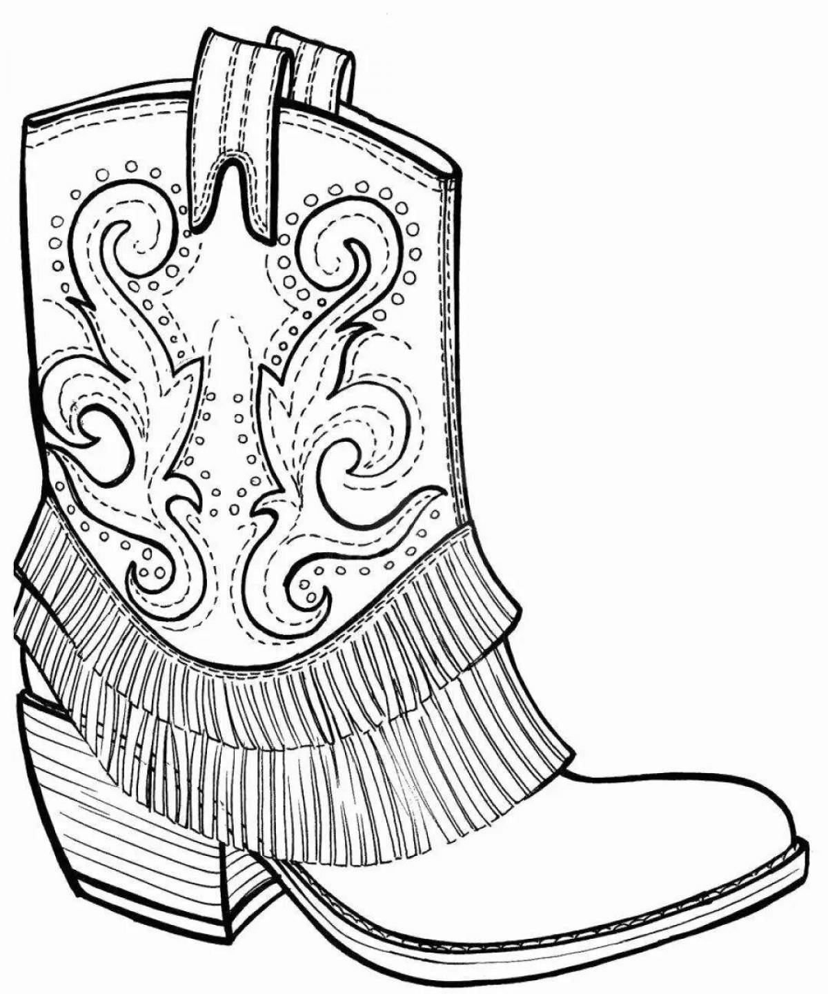 Coloring radiant tatar boot